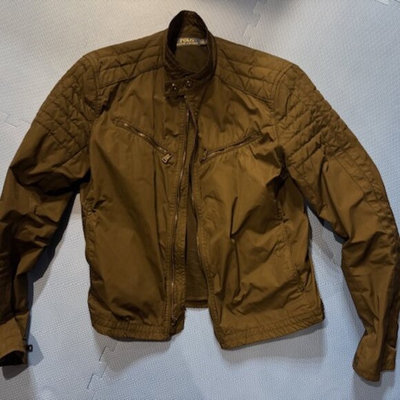 Polo Ralph Lauren Motorcycle style jacket BLK LG Men - Picture 1 of 16